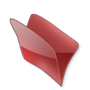 Dossier Rouge Icon 128x128 png